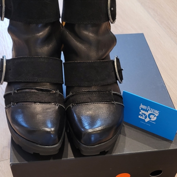 John Fluevog Shoes - John Fluevog Black Leather Boots